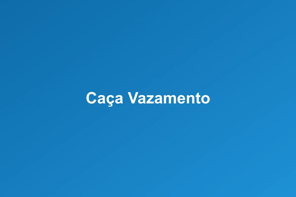 Caça-vazamento de Gás em Contagem